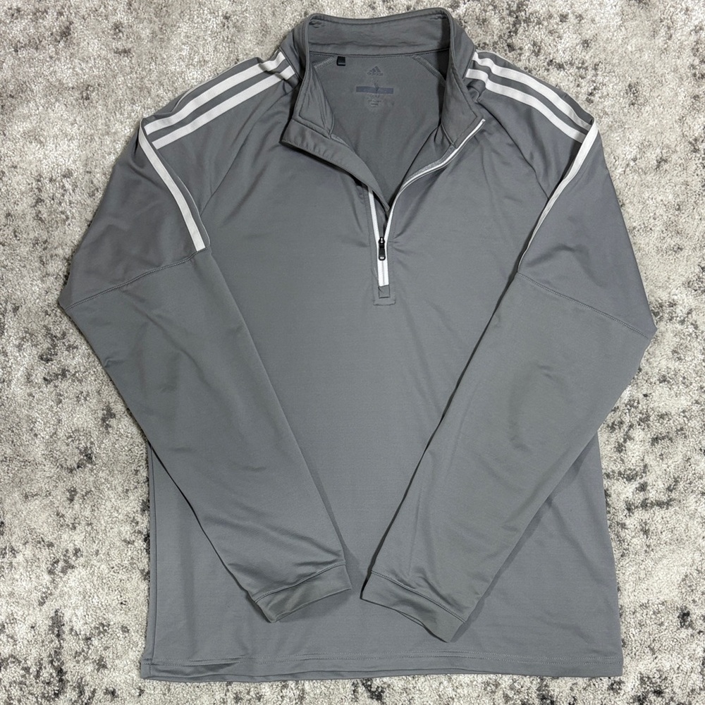 Adidas Gray Quarter-Zip Pullover
